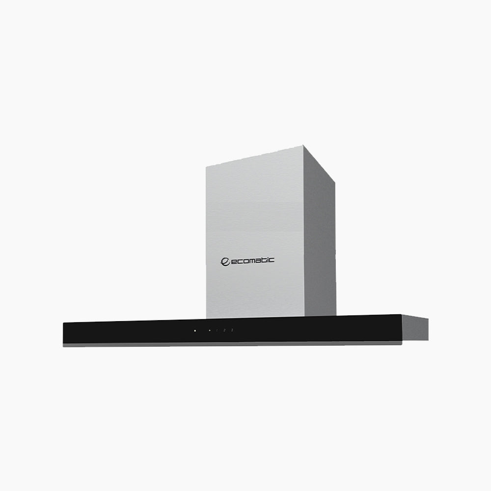 Ecomatic 90 cm Cooker Hood - Stainless Steel | T-shape - 3 Touch Speeds with Remote Control - H9310TT