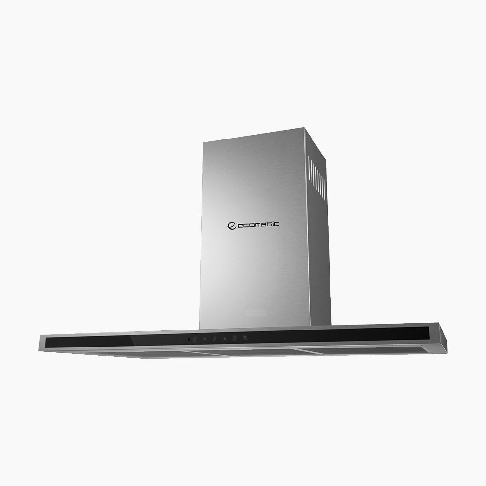 Ecomatic 90 cm Decorative Hood – T-Shape SLIM Stainless | Digital Touch and Remote Control - H9106TTX