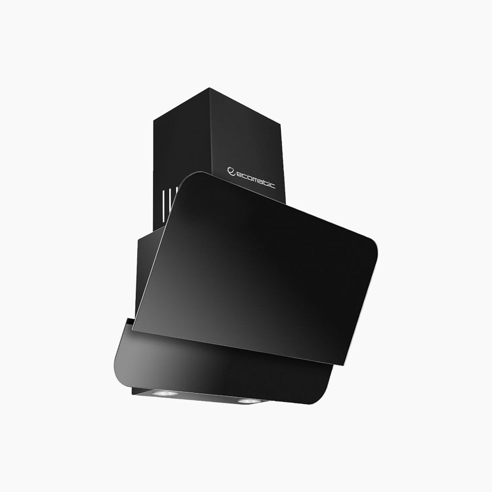 شفاط إيكوماتيك ديكوراتيف 60 سم مائل كريستال أسود – H6210FAT