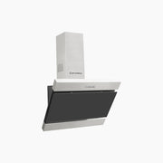 شفاط إيكوماتيك ديكوراتيف 60 سم مائل كريستال أسود × استانلس – قوة 750 م³/الساعة – H6207FOB