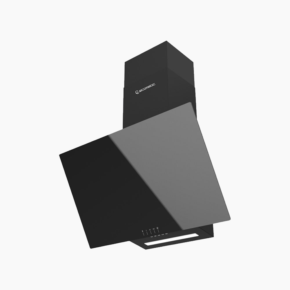 شفاط إيكوماتيك ديكوراتيف 60 سم كريستال أسود مائل – 3 سرعات 650 م³/الساعة – H66ZB