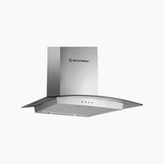 شفاط إيكوماتك 60 سم كريستال كيرڤ استانلس تاتش –  تايمر إغلاق أوتوماتيك – H66GLB