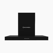 Ecomatic 60 cm T-Shape Decorative Black Cooker Hood - 750 m³/h Suction Power - H6307TBKB