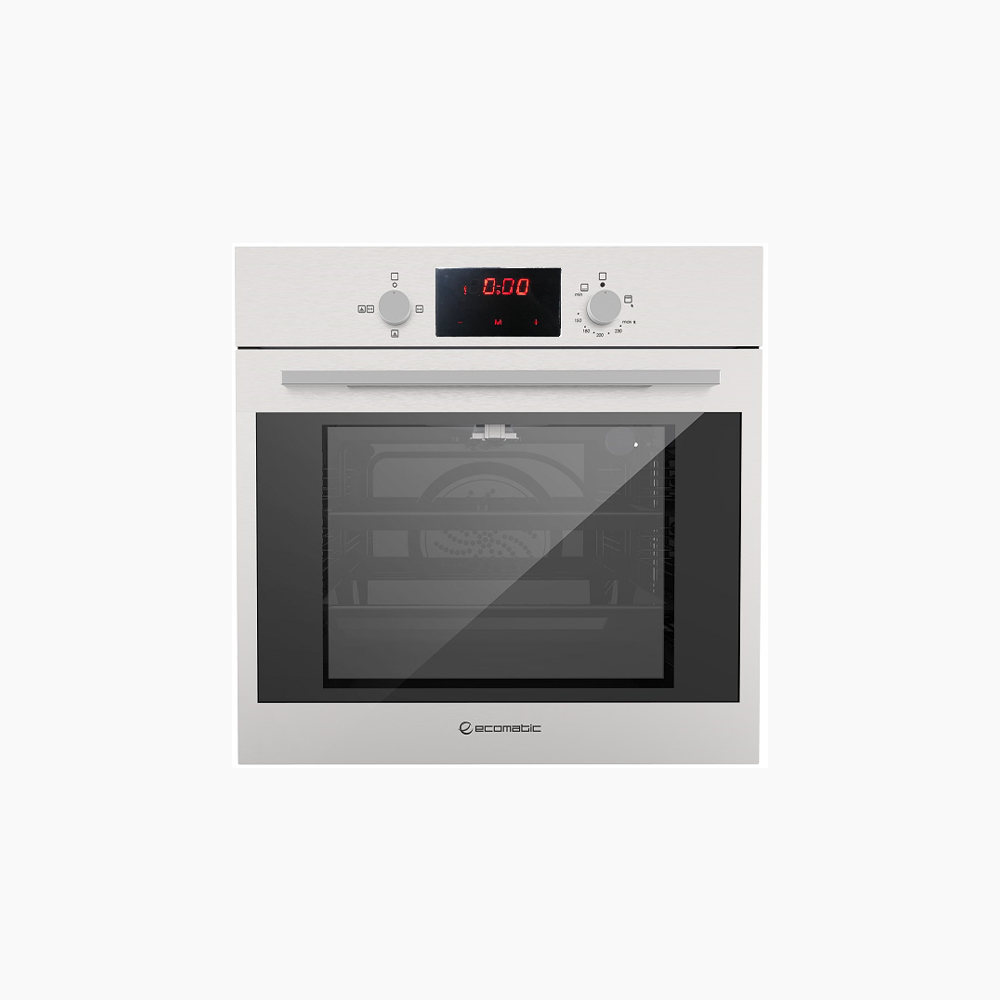 Ecomatic Built-in Gas Oven 60 cm, Stainless Steel, Digital with Fan | Gas Grill - G6414TTD