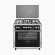 Ecomatic 90 cm Professional Semi-Built-in Cooker - 5 Burner - FS9404PRO