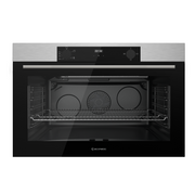 Ecomatic 90 cm Gas Oven with Gas Grill, Stainless Steel, Digital Touch with Fan 120 Liters XXL - G9604TDX