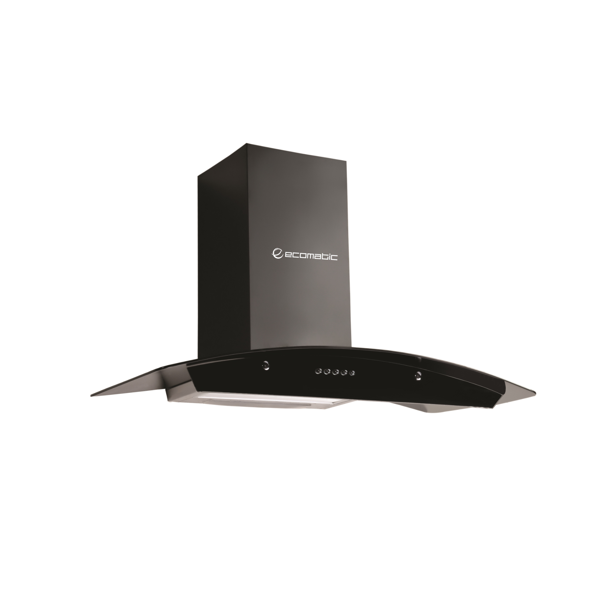 شفاط إيكوماتك 60 سم  كريستال كيرفي أسود - H610GBK