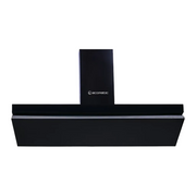 Ecomatic 90 cm Decorative Hood - Black Crystal Touch with Remote Control - H96FTBK