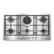 Ecomatic Built-in Gas Hob 92 cm Stainless Steel with Electric Burner | XL 6 Burners - S963XLE
